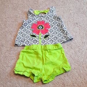 Kids Headquarters tank top and shorts 12 month